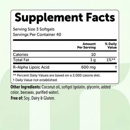 R-Alpha Lipoic Acid Softgels